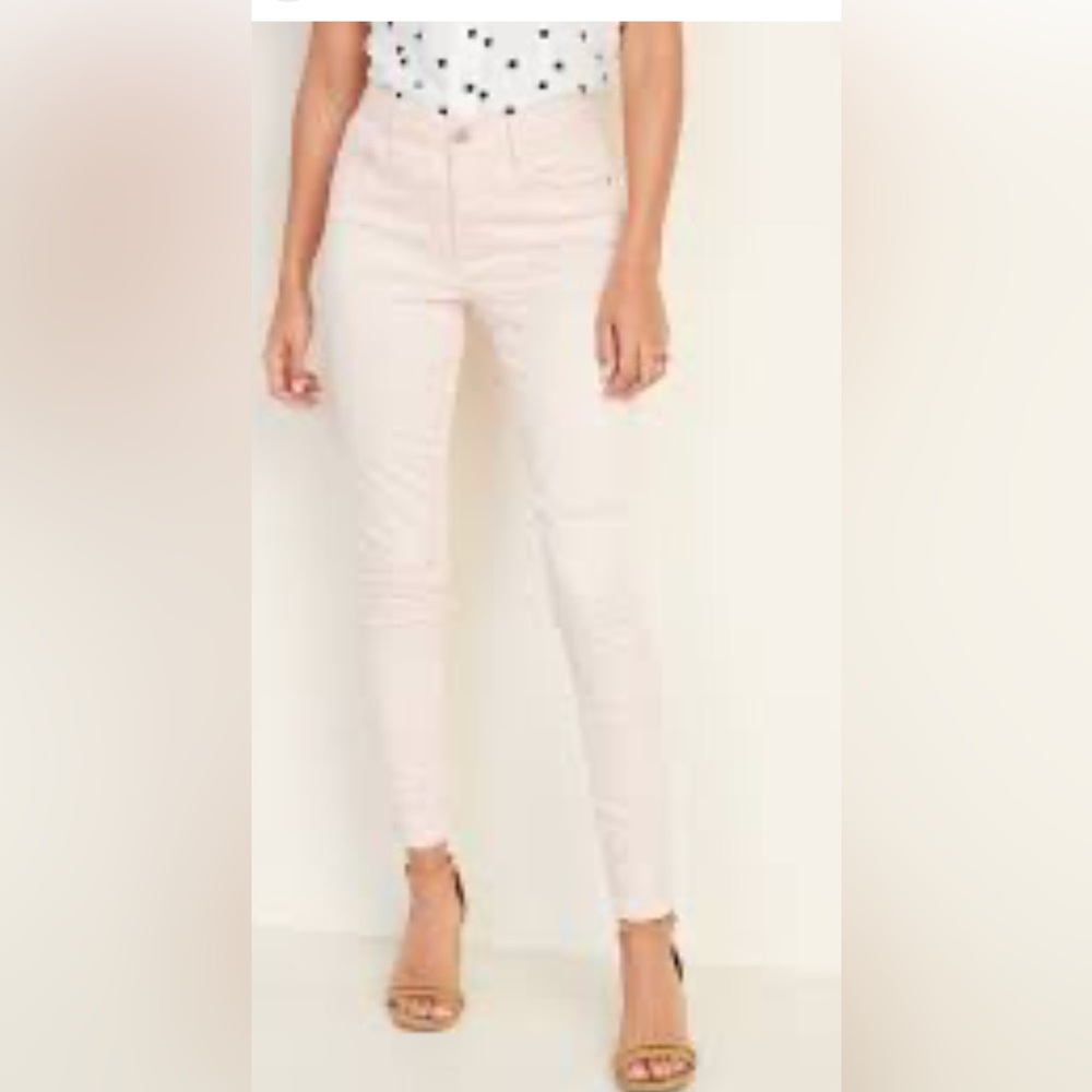 Light Pink Skinny Jeans-Gap ALWAYS SKINNY COUPE TOUJOURS SVELER